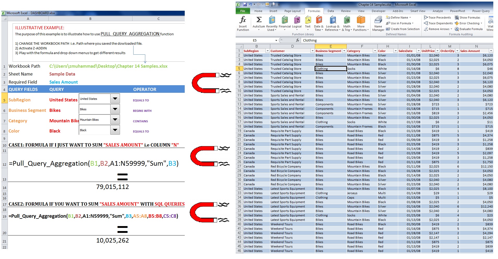 Extract data from closed workbooks